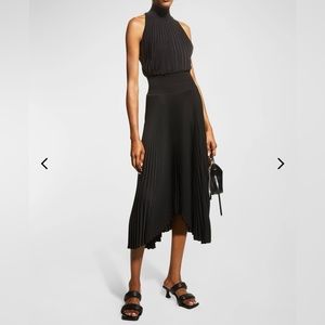 A.L.C. Renzo Pleated Halter black Dress size 4
